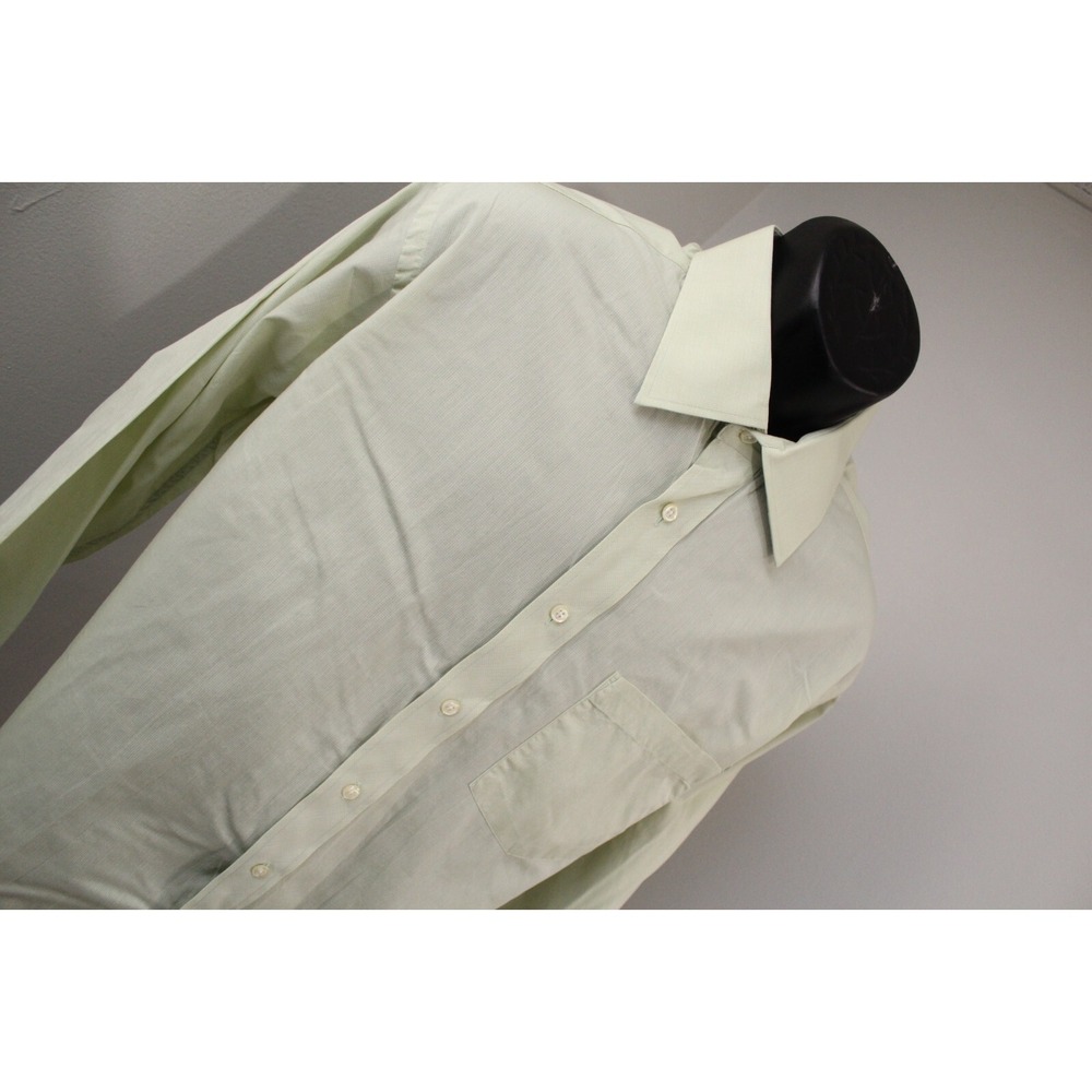 Ted Baker London Dress Shirt Light Green Long Sleeve Mens Size 17 34/35 XL - Picture 3 of 10